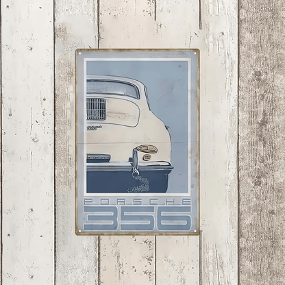 NEW Vintage Look Porsche 356 Metal Sign - FranksFunkyStuff