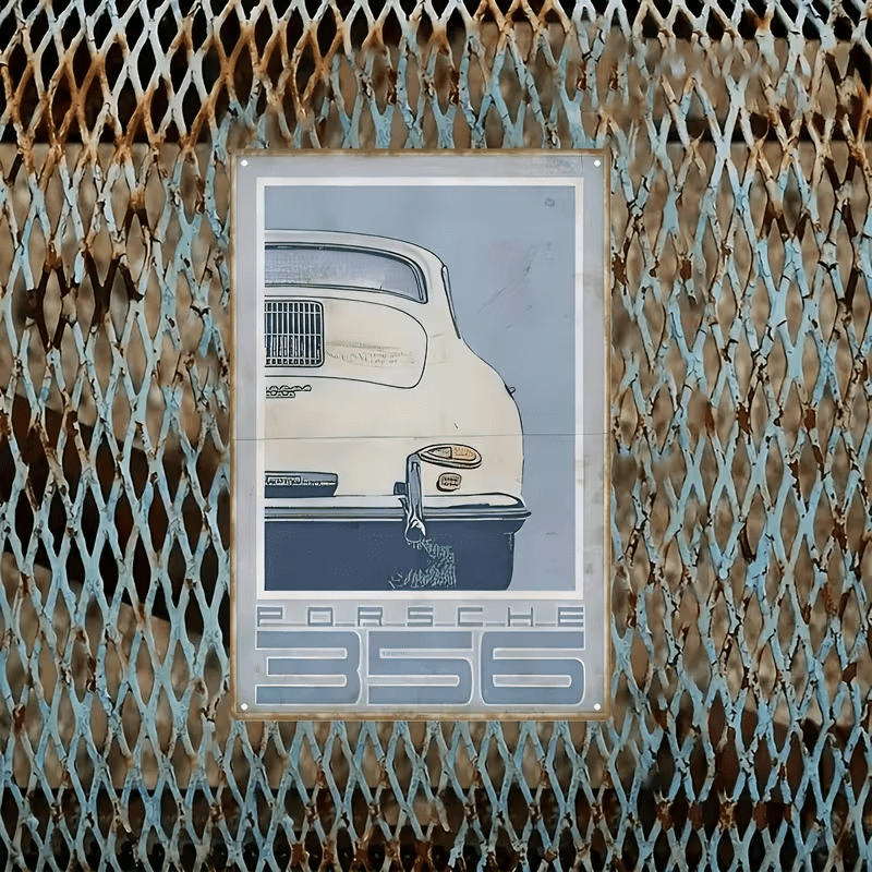 NEW Vintage Look Porsche 356 Metal Sign - FranksFunkyStuff