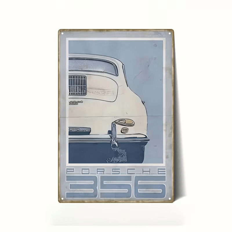 NEW Vintage Look Porsche 356 Metal Sign - FranksFunkyStuff