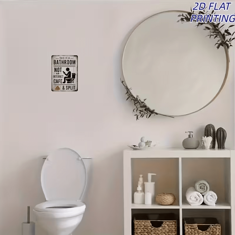 NEW Vintage Looking Bathroom Quirky Theme Sign - FranksFunkyStuff