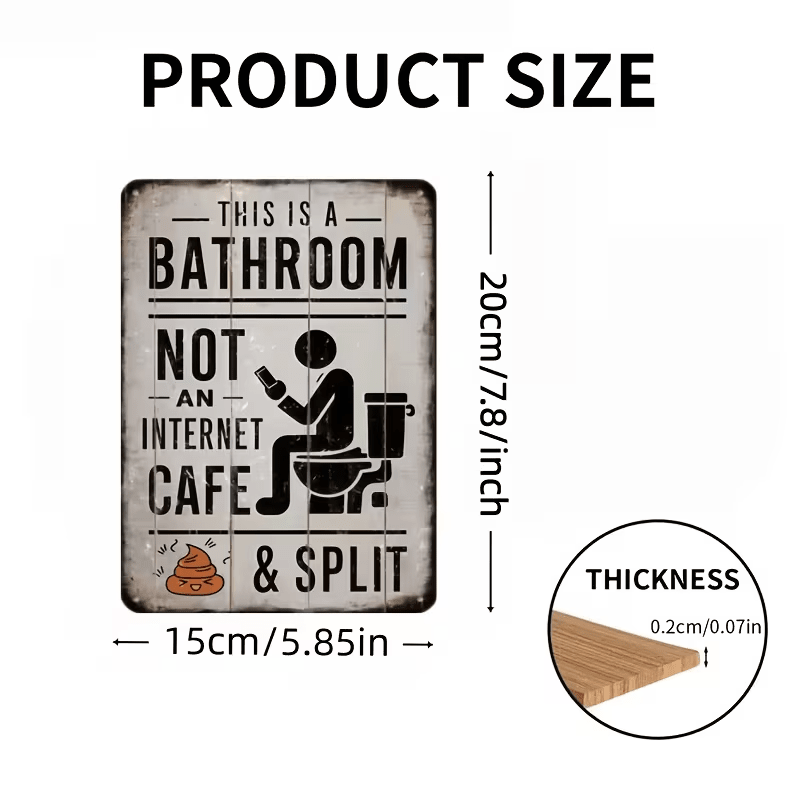 NEW Vintage Looking Bathroom Quirky Theme Sign - FranksFunkyStuff