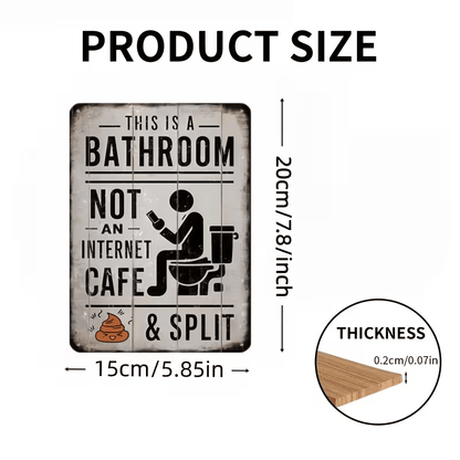 NEW Vintage Looking Bathroom Quirky Theme Sign - FranksFunkyStuff