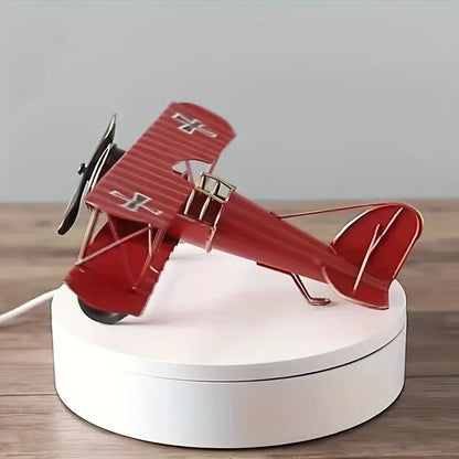 NEW Vintage Looking Metal Bi - plane Model - Classic Propeller Design - FranksFunkyStuff