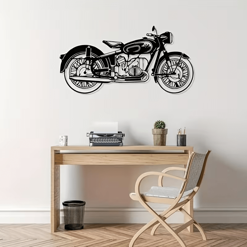 NEW Vintage Motorcycle Metal Silhouette Wall Art - FranksFunkyStuff