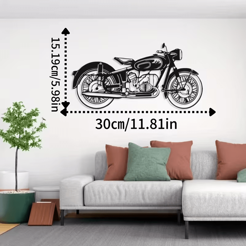 NEW Vintage Motorcycle Metal Silhouette Wall Art - FranksFunkyStuff