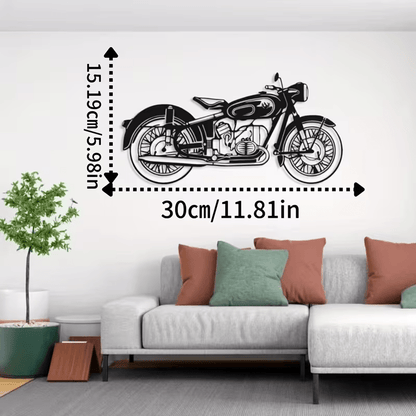 NEW Vintage Motorcycle Metal Silhouette Wall Art - FranksFunkyStuff