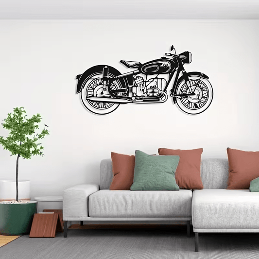 NEW Vintage Motorcycle Metal Silhouette Wall Art - FranksFunkyStuff