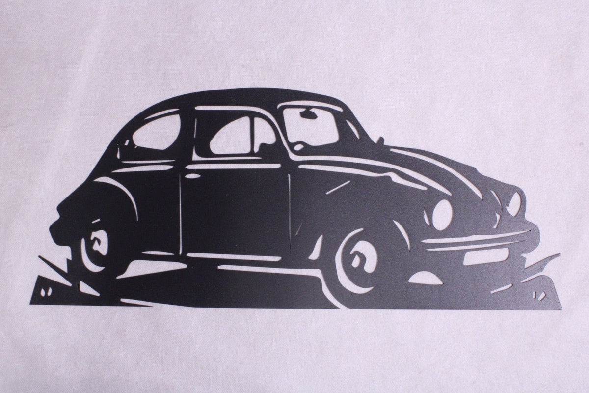 NEW Vintage Volklswagen Silhouette Metal Wall Art - FranksFunkyStuff
