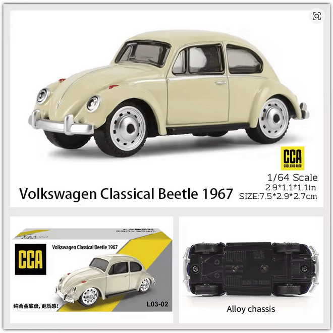 NEW Volkswagen 1967 Classic Beetle Die Cast - FranksFunkyStuff