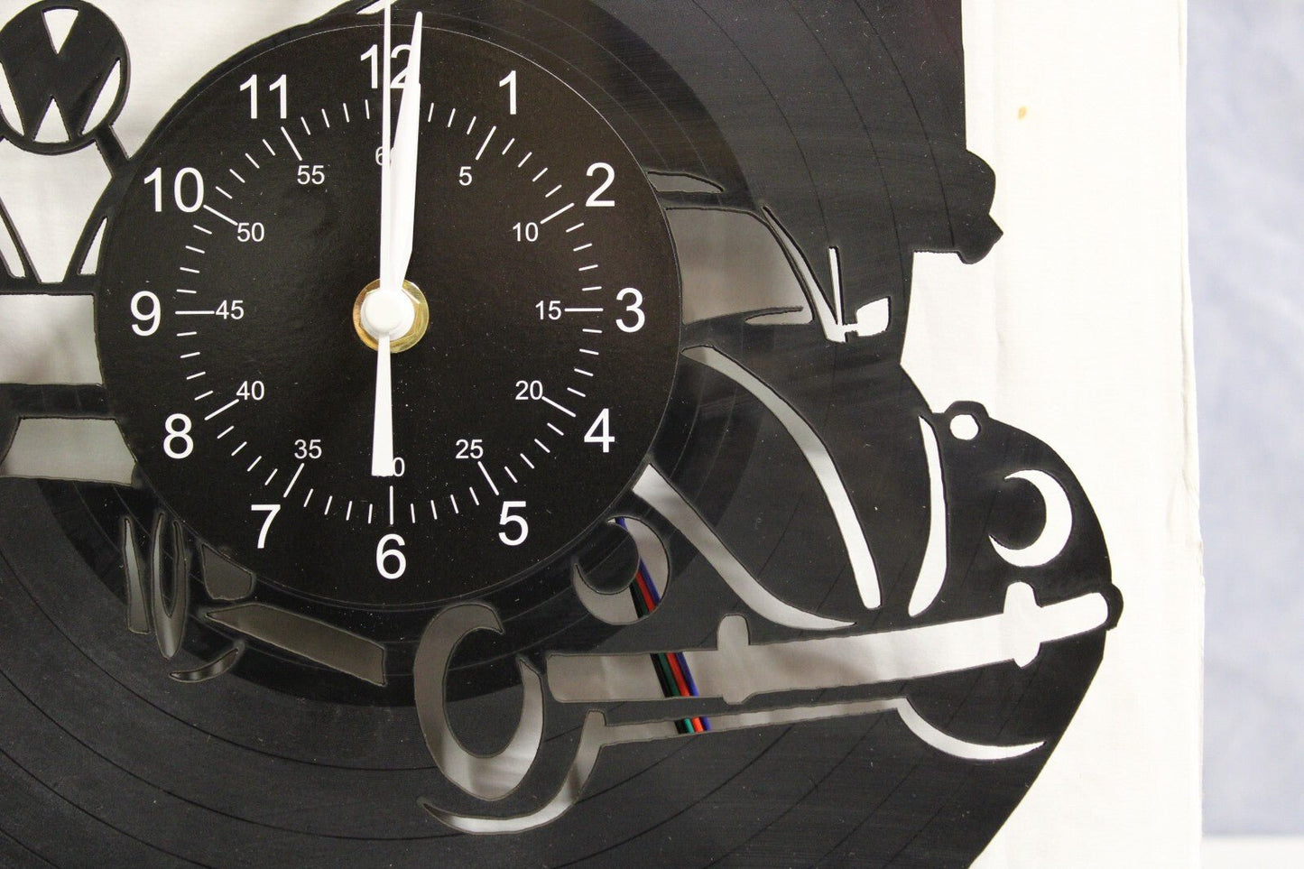 NEW Volkswagen Bus, Bug Light up Clock, Multi Color W/Wireless Remote Control - FranksFunkyStuff