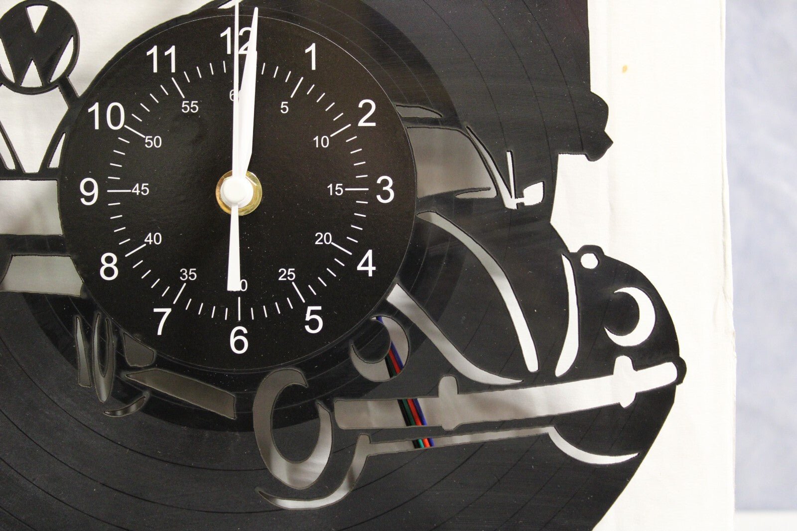NEW Volkswagen Bus, Bug Light up Clock, Multi Color W/Wireless Remote Control - FranksFunkyStuff