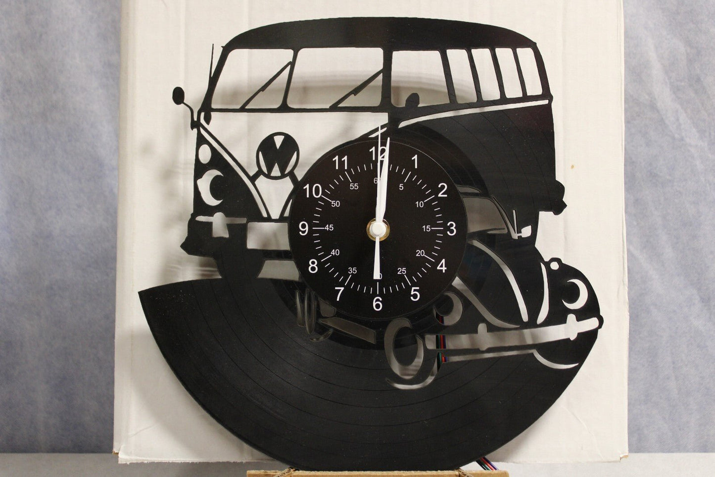 NEW Volkswagen Bus, Bug Light up Clock, Multi Color W/Wireless Remote Control - FranksFunkyStuff