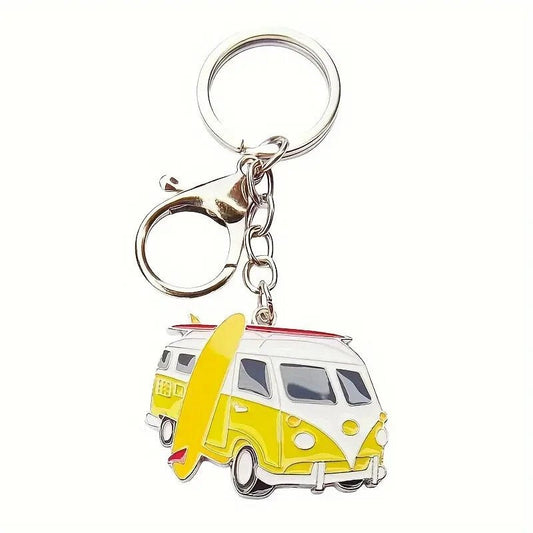 NEW Volkswagen Bus Look, Keychain with Classic Van Design Select Color - FranksFunkyStuff