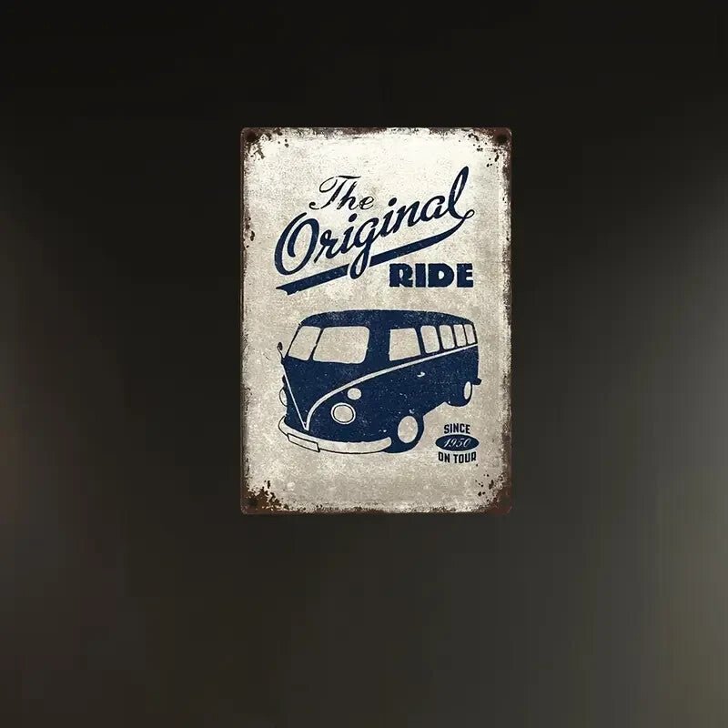 NEW Volkswagen Bus "The Original Ride" Metal Sign - FranksFunkyStuff