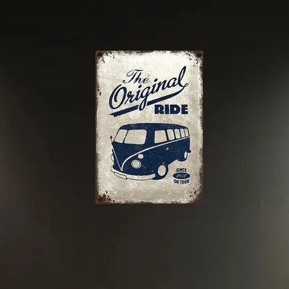NEW Volkswagen Bus "The Original Ride" Metal Sign - FranksFunkyStuff