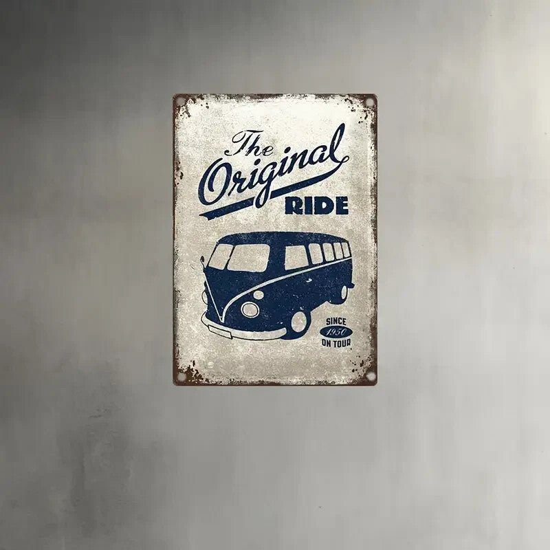 NEW Volkswagen Bus "The Original Ride" Metal Sign - FranksFunkyStuff