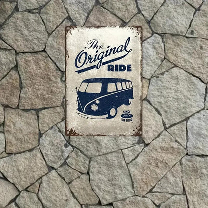 NEW Volkswagen Bus "The Original Ride" Metal Sign - FranksFunkyStuff