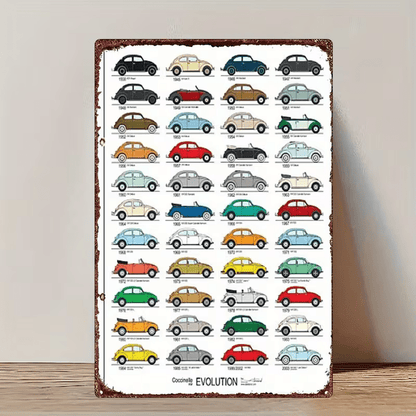 NEW Volkswagen Evolution Metal Sign - FranksFunkyStuff