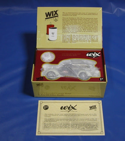 NEW WIX 1939 Die Cast Chevrolet Canopy Panel & Oil Filter Banks  99074 - FranksFunkyStuff