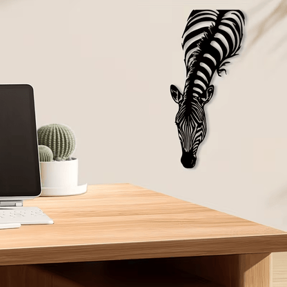 NEW Zebra Silhouette Metal Wall Art - FranksFunkyStuff