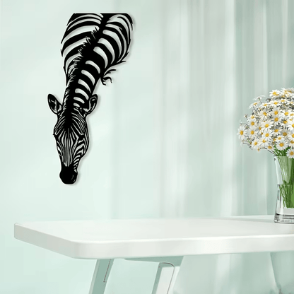 NEW Zebra Silhouette Metal Wall Art - FranksFunkyStuff