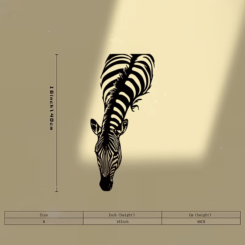 NEW Zebra Silhouette Metal Wall Art - FranksFunkyStuff