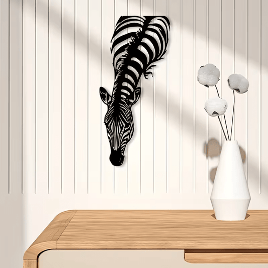 NEW Zebra Silhouette Metal Wall Art - FranksFunkyStuff