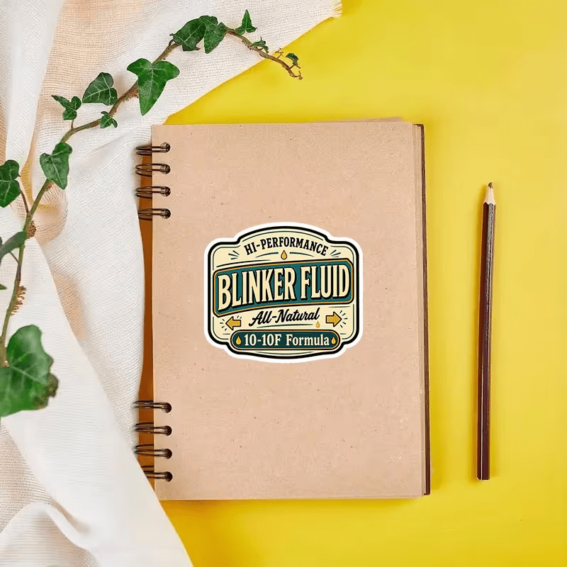 NEWI Blinker Fluid Sticker 2.7 INCHES - FranksFunkyStuff