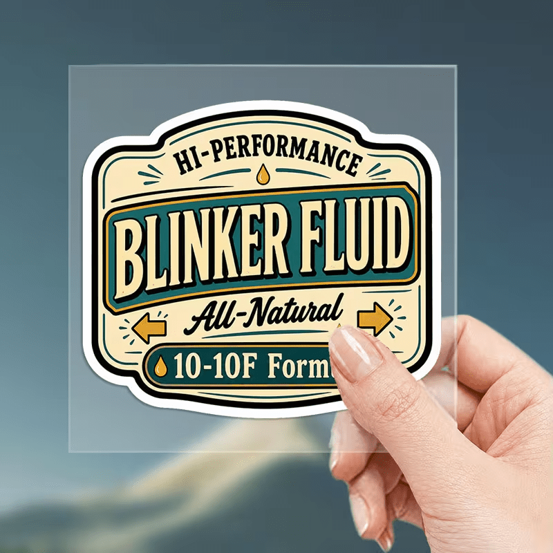 NEWI Blinker Fluid Sticker 2.7 INCHES - FranksFunkyStuff