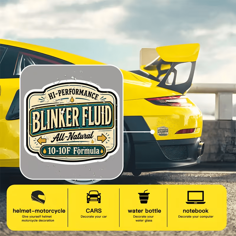 NEWI Blinker Fluid Sticker 2.7 INCHES - FranksFunkyStuff