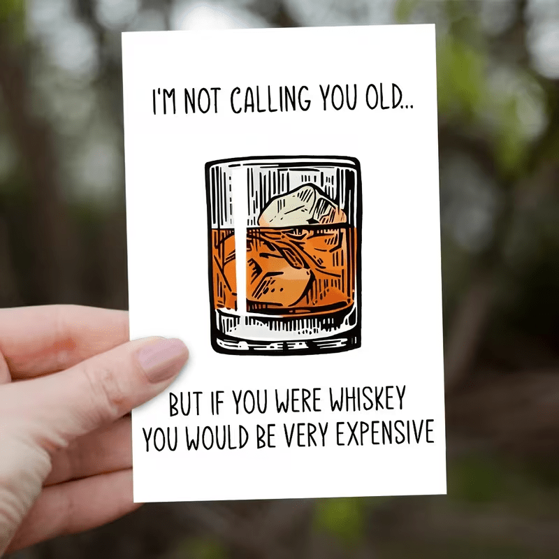 NEW"Whiskey Themed Humorous Greeting Card, FREE SHIPPING - FranksFunkyStuff