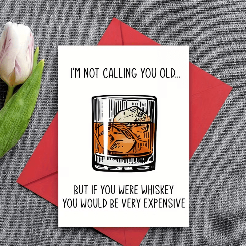 NEW"Whiskey Themed Humorous Greeting Card, FREE SHIPPING - FranksFunkyStuff