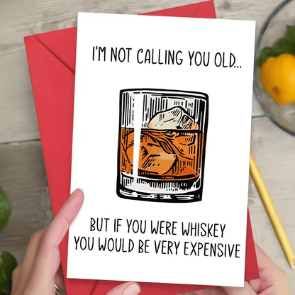 NEW"Whiskey Themed Humorous Greeting Card, FREE SHIPPING - FranksFunkyStuff