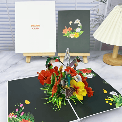 Pop Up Hummingbird Handmade Greeting Card Any Occasion - FranksFunkyStuff
