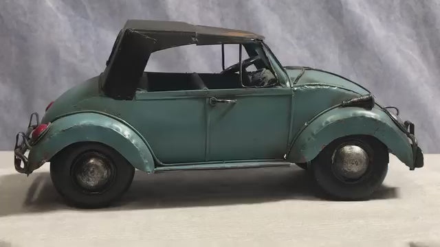 Volkswagen Bug Convertible Top Folk Art Style