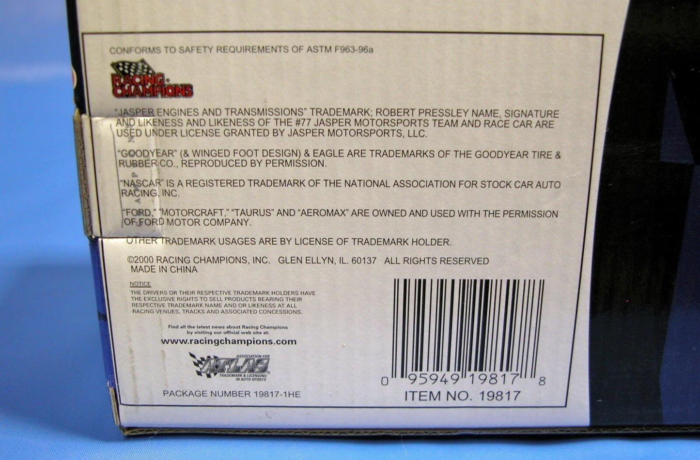Racing Champions Jasper Engines & Transmission 1:24 Scale Die - Cast Stock Car 77 - FranksFunkyStuff