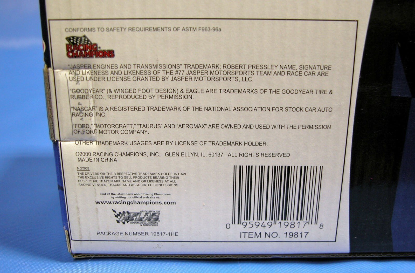 Racing Champions Jasper Engines & Transmission 1:24 Scale Die - Cast Stock Car 77 - FranksFunkyStuff