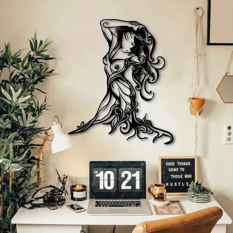 Sexy Erotic Female Silhouette Metal Wall Art - FranksFunkyStuff