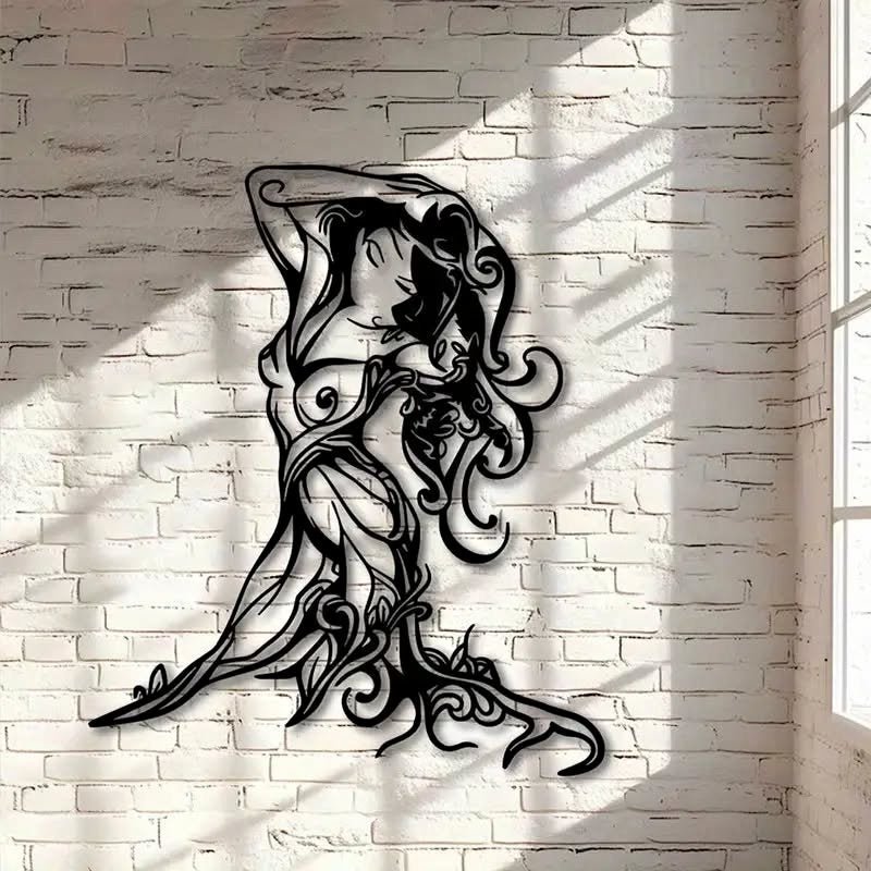 Sexy Erotic Female Silhouette Metal Wall Art - FranksFunkyStuff