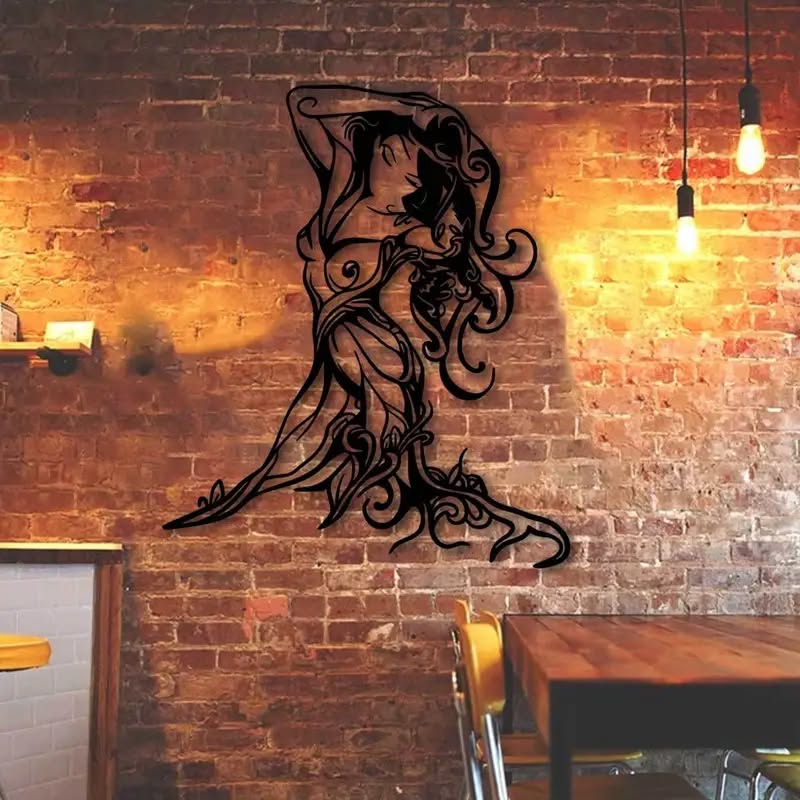 Sexy Erotic Female Silhouette Metal Wall Art - FranksFunkyStuff