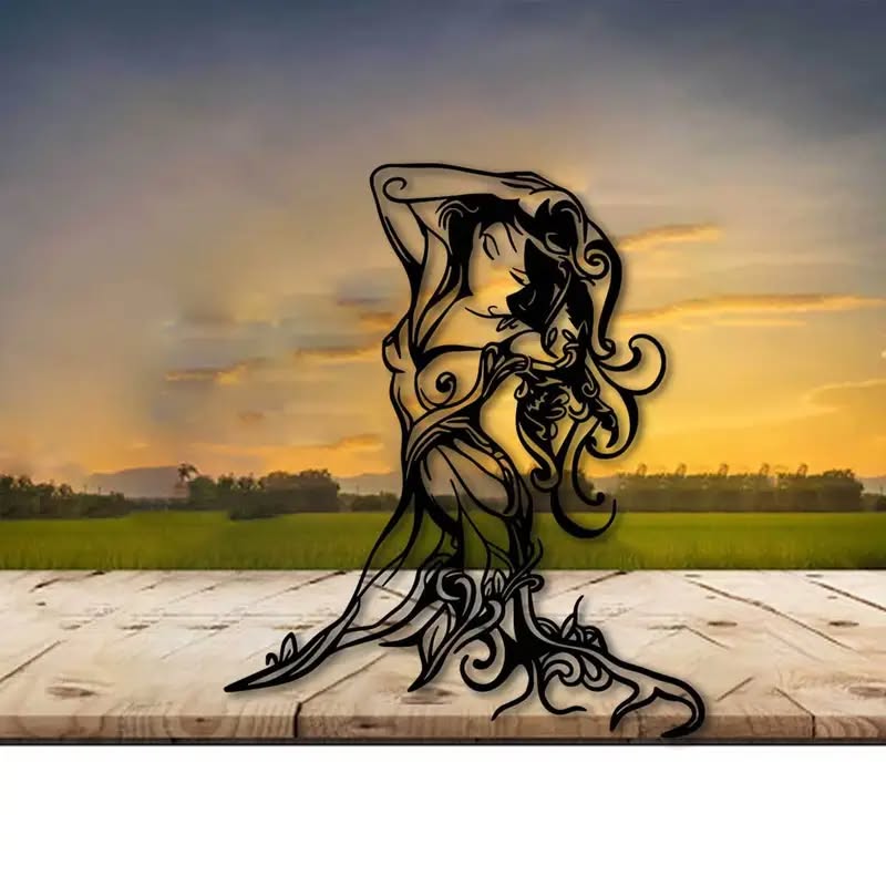 Sexy Erotic Female Silhouette Metal Wall Art - FranksFunkyStuff