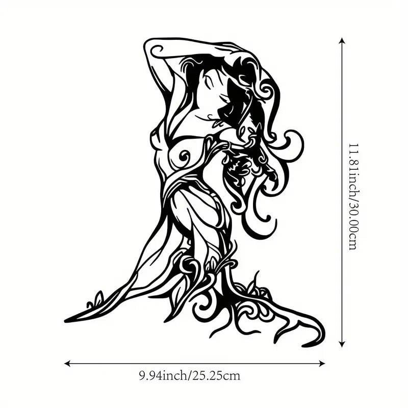 Sexy Erotic Female Silhouette Metal Wall Art - FranksFunkyStuff