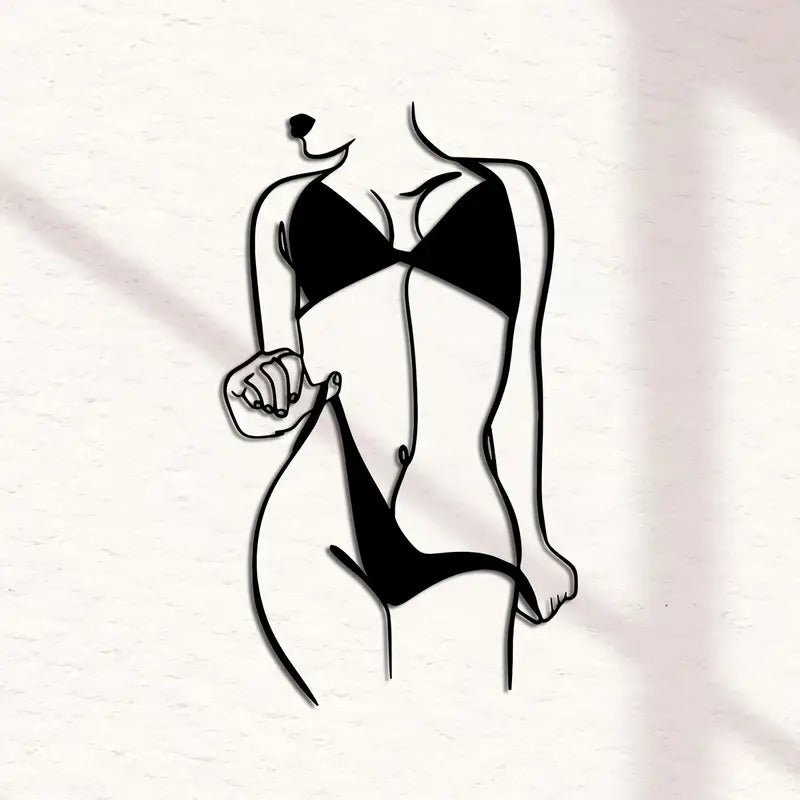 Sexy Female Metal Bikini Sihouette - FranksFunkyStuff