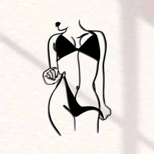 Sexy Female Metal Bikini Sihouette - FranksFunkyStuff