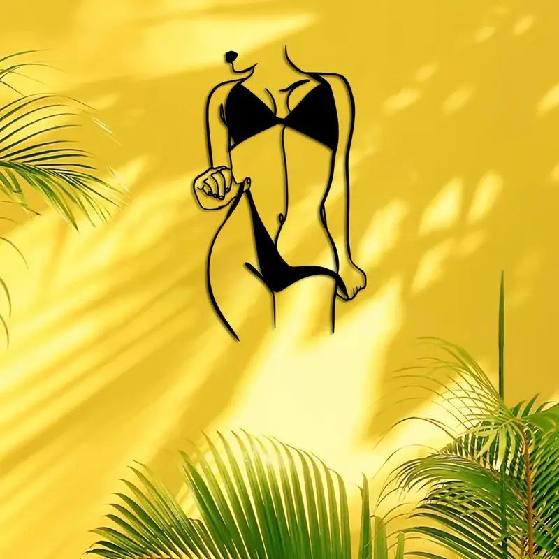 Sexy Female Metal Bikini Sihouette - FranksFunkyStuff