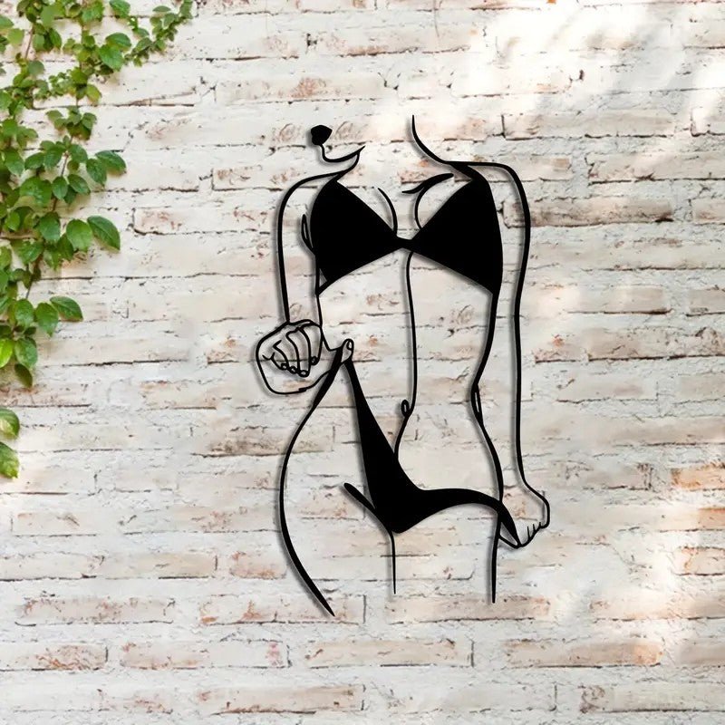 Sexy Female Metal Bikini Sihouette - FranksFunkyStuff