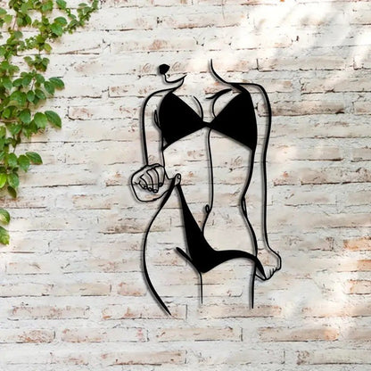 Sexy Female Metal Bikini Sihouette - FranksFunkyStuff