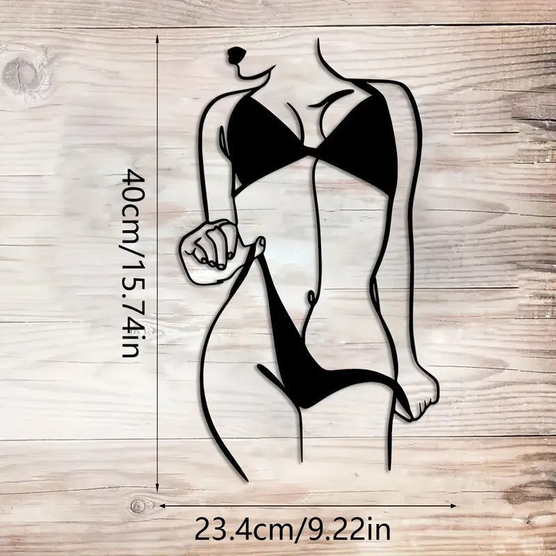 Sexy Female Metal Bikini Sihouette - FranksFunkyStuff