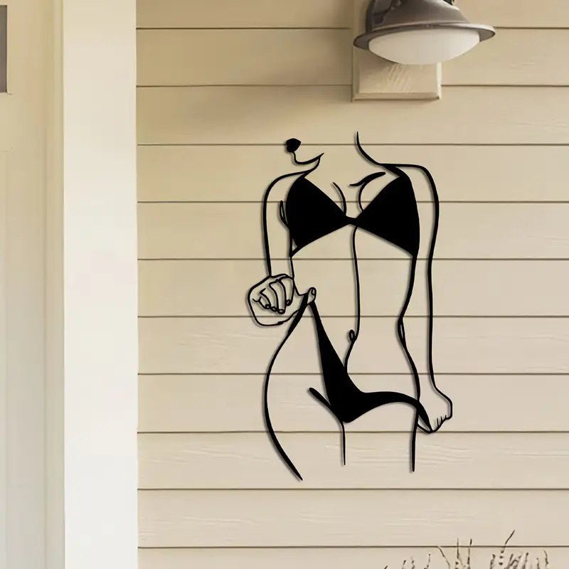 Sexy Female Metal Bikini Sihouette - FranksFunkyStuff