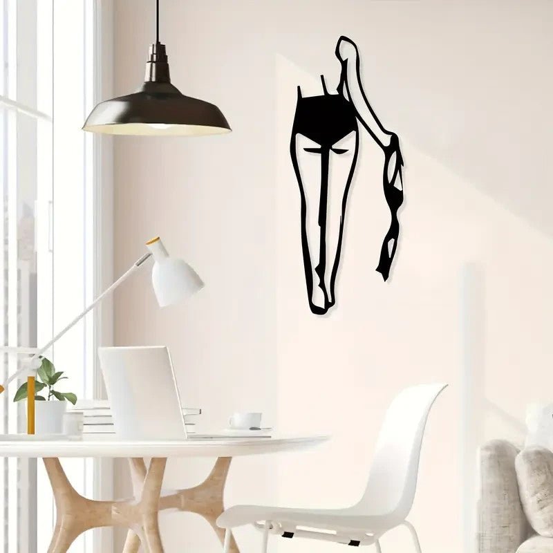 Sexy Female Silhouette Metal Wall Art - FranksFunkyStuff